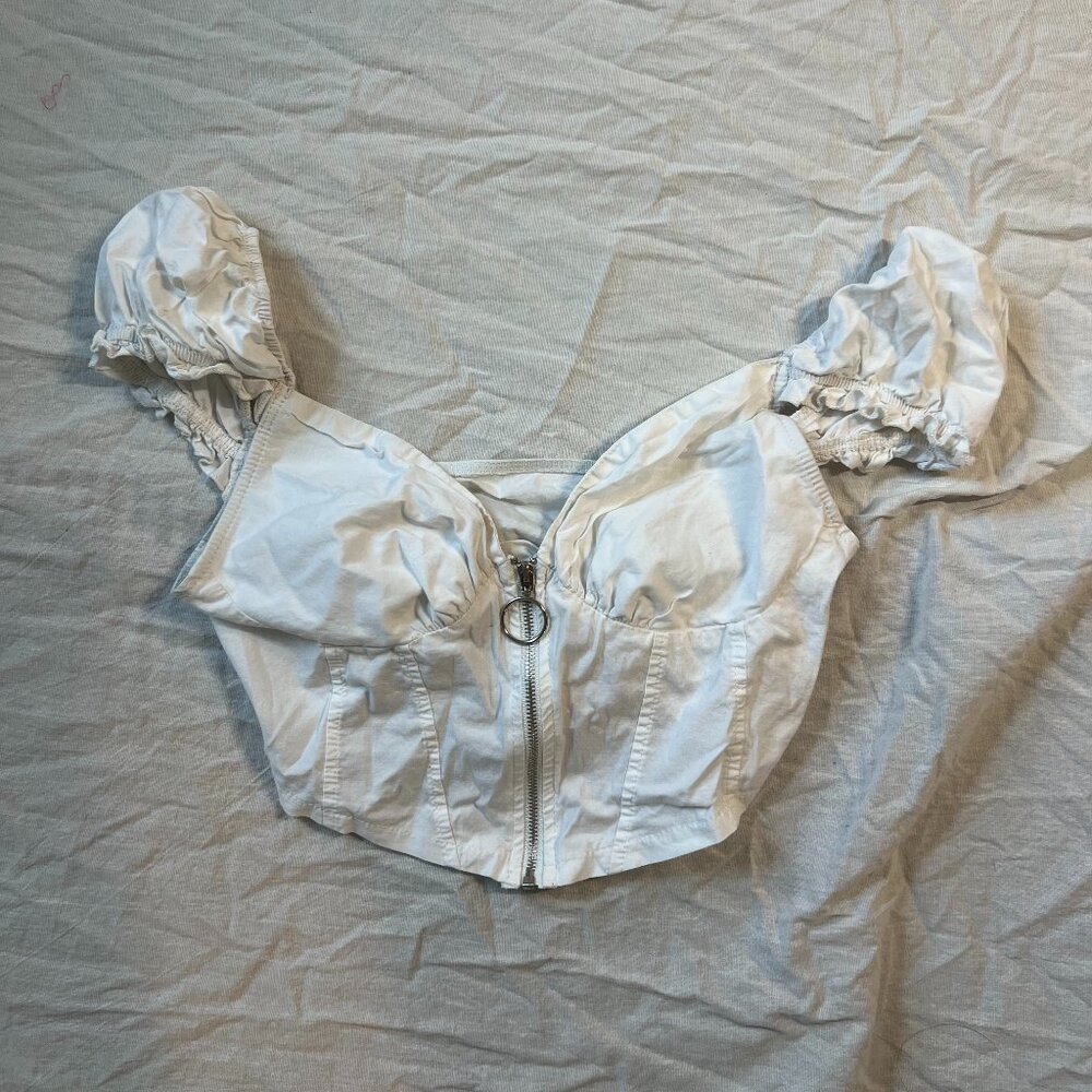Mock Corset Croquette Top